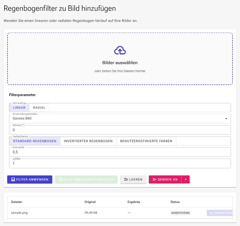 Bild hochladen