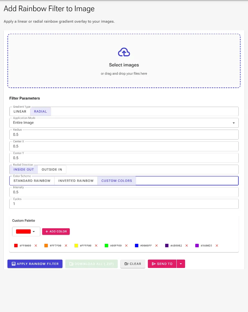 Select Color Mode and Palette