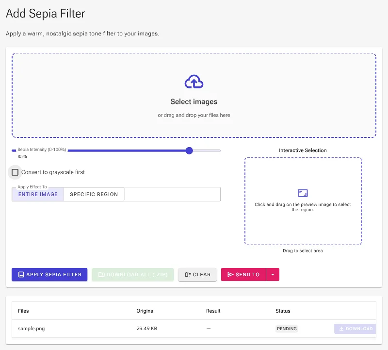 Configure Grayscale Pre-Conversion