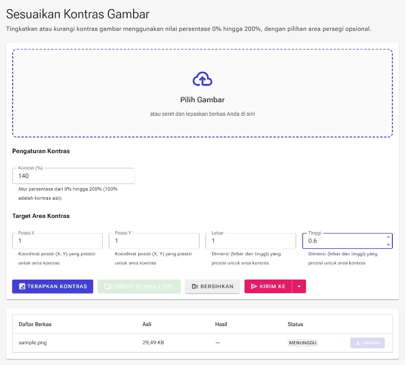 Tentukan area target spesifik