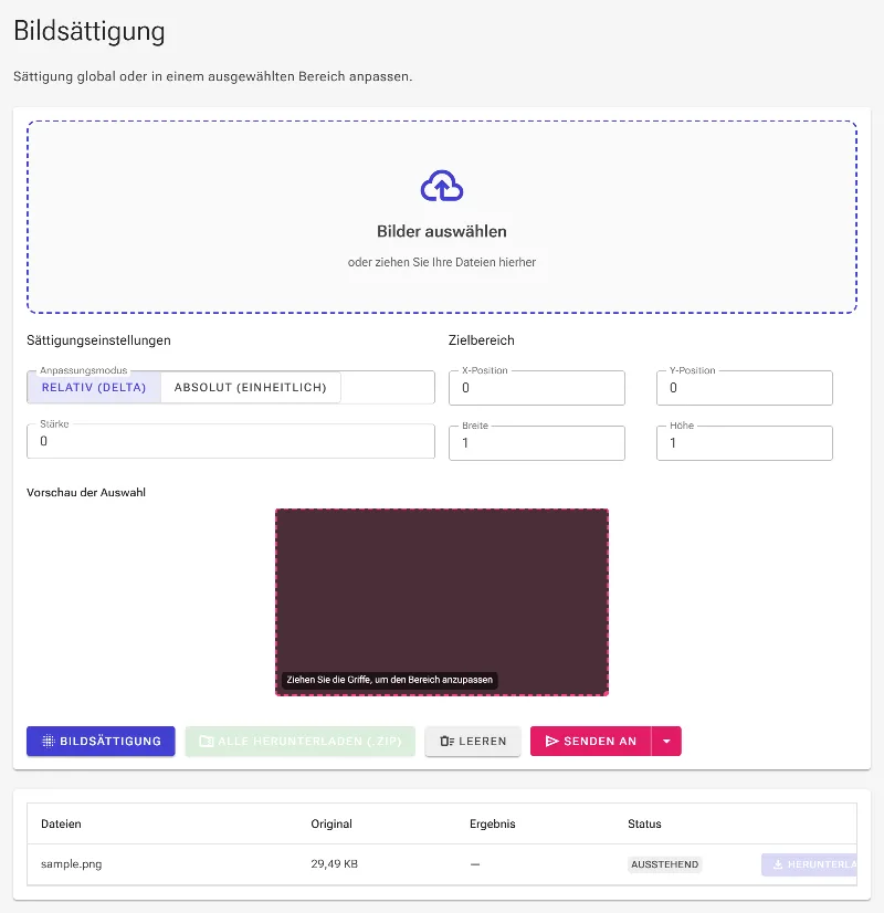 Bilder hochladen
