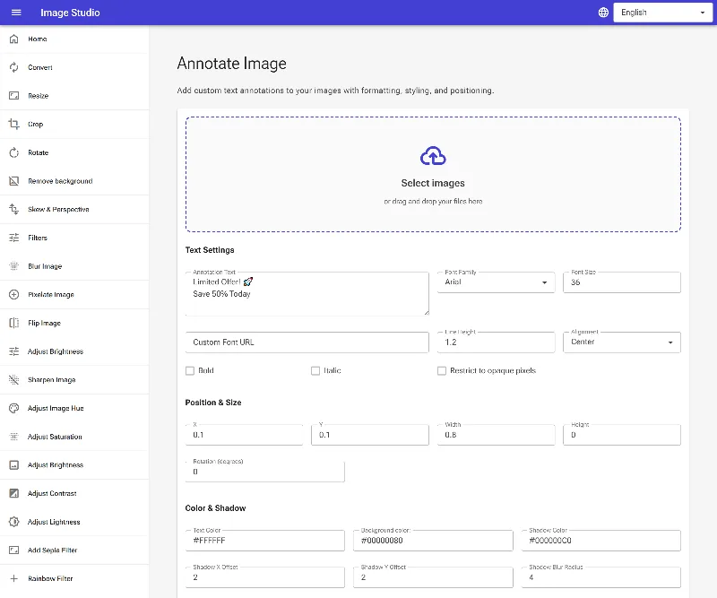 Adjust text alignment and opacity boundaries
