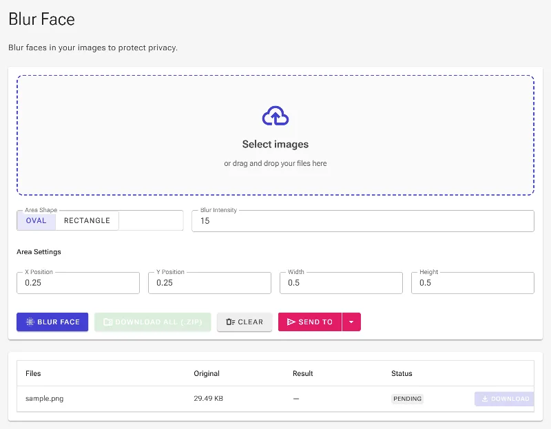 Upload your target image