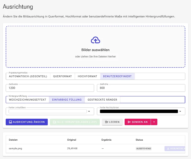 Verwende Farbverläufe