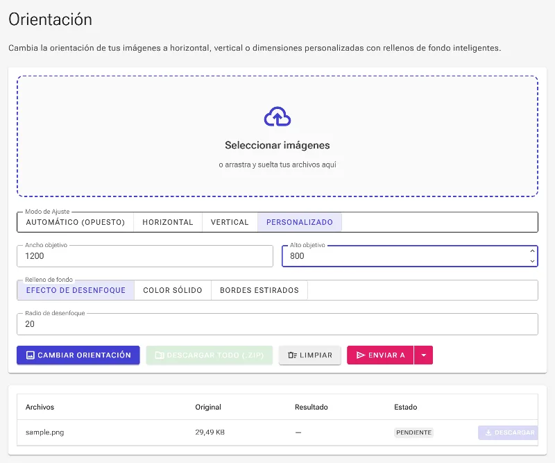 Elige tu orientación objetivo