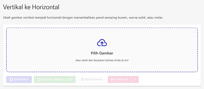 Buka alat pengubah orientasi