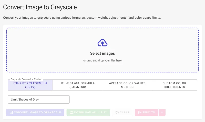Open the grayscale converter