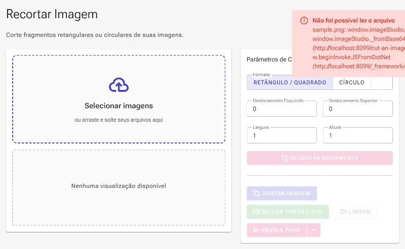 Envie sua imagem de origem