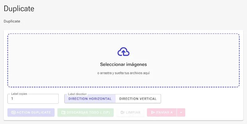 Abre la herramienta de duplicación de imágenes