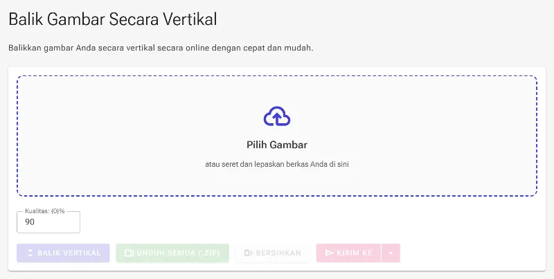 Buka alat pembalik vertikal