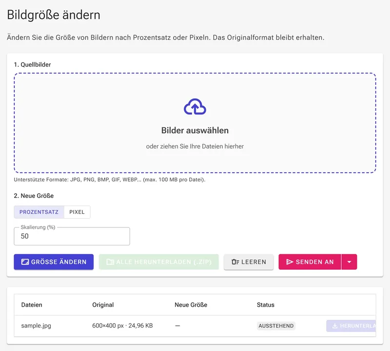 Prozentskalierung-Bildschirm