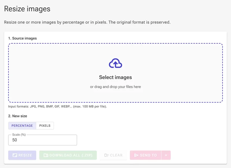 Upload screen