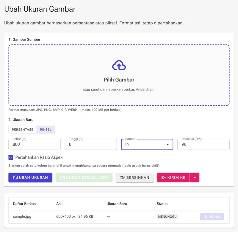 Layar dimensi eksak