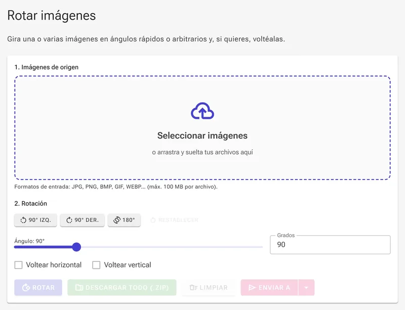 Sube tu imagen o imágenes