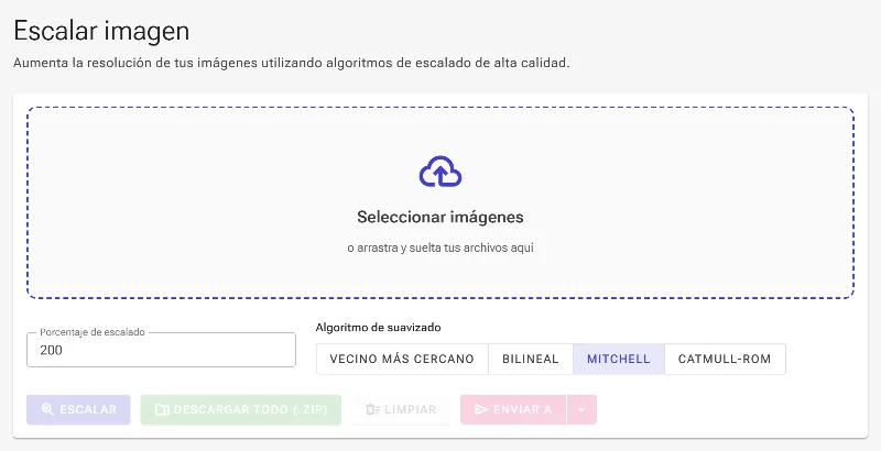 Explora la herramienta de escalado de imágenes