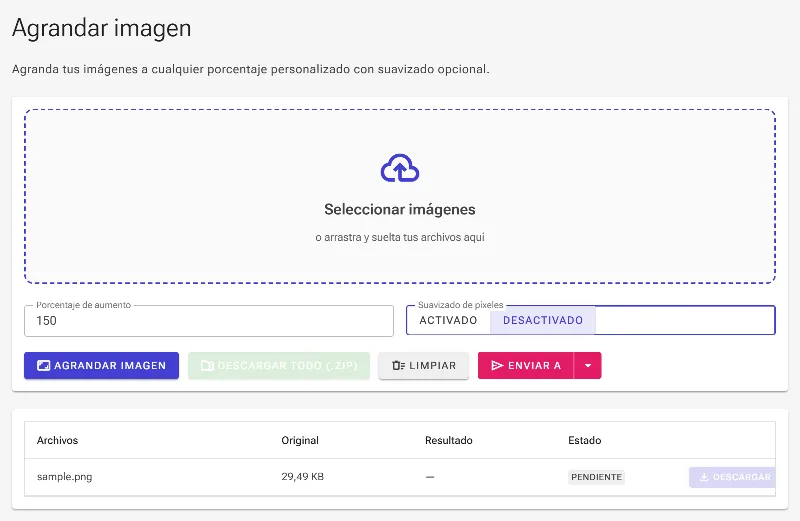 Elige el modo de suavizado de píxeles