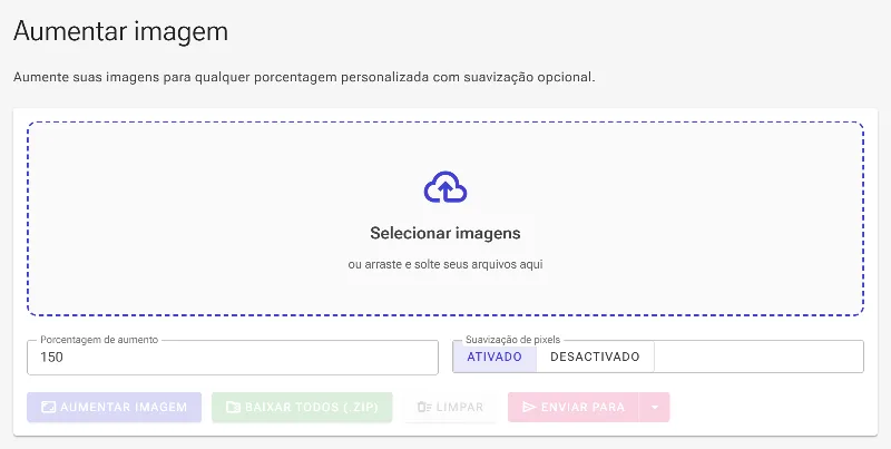 Abra a ferramenta de aumento de imagem